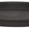 Lysbakke med kant - 16 cm sort