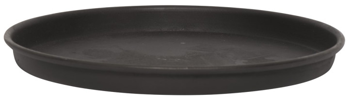 Lysbakke med kant - 16 cm sort