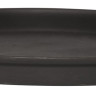 Lysbakke med kant - 19,5 cm sort